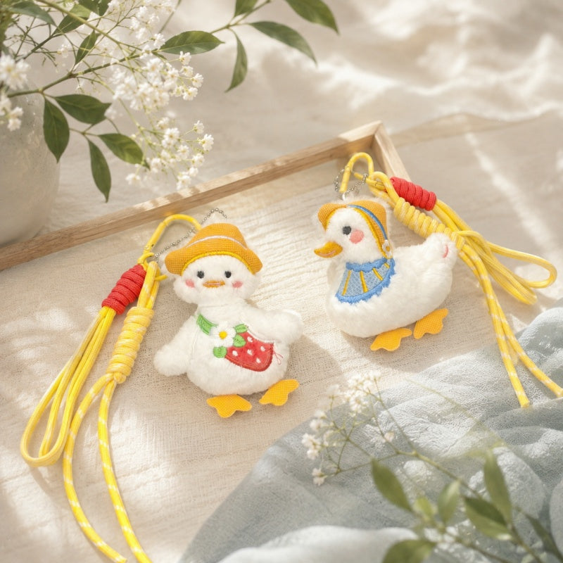 CouldNook Duck Figure Hanging Charm - Loop Clasp Attachment
