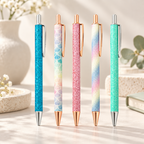 CouldNook Metal Ballpoint Pen - Glitter Finishes and Slim Clip