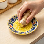 CouldNook Ceramic Grater Plate - Decorative Patterned Rim