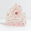 CouldNook Pink Rose Pop Up Card - Romantic Shaped Artwork