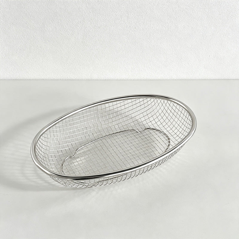 CloudNook Wire Mesh Basket‑Stainless Steel Storage