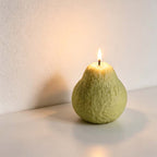 CouldNook Guava Shaped Scented Candle - Whole Fruit And Cutaway Designs