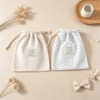 CouldNook Polka Dot Drawstring Organizer Bag - Light Household Accent