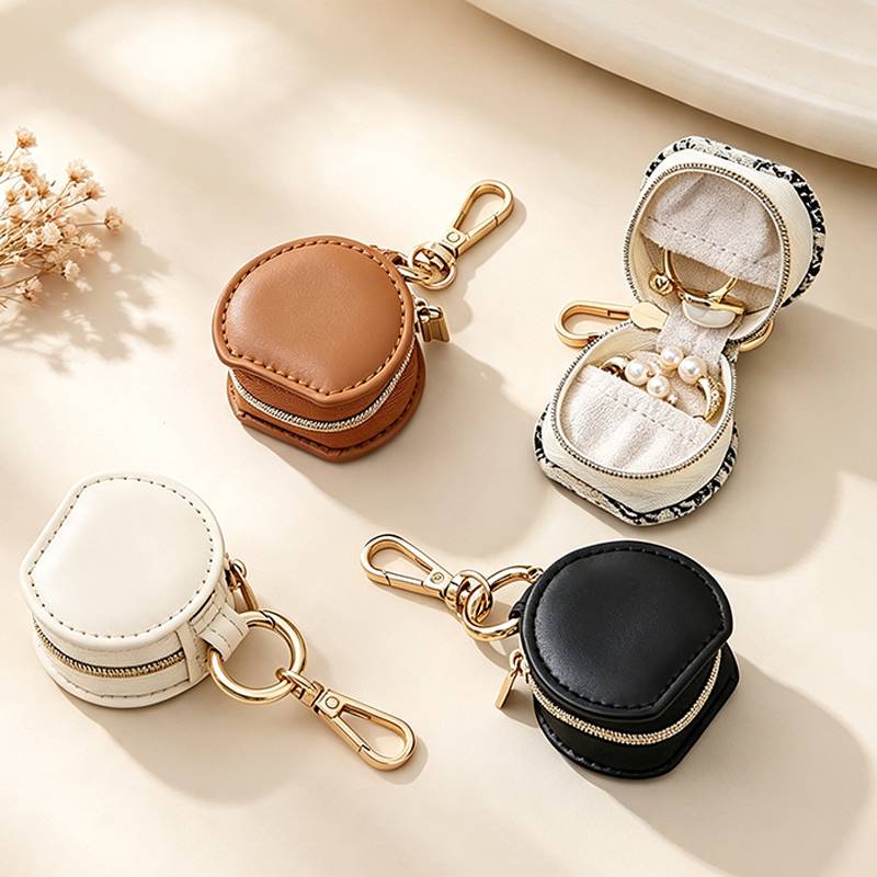 CouldNook Keychain Mini Round Jewelry Case - Everyday Display Detail