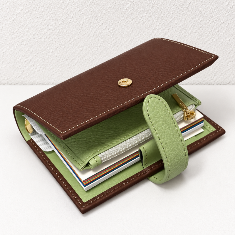CouldNook Ring Binder Notebook - Snap Strap Pocket Cover