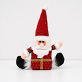 CouldNook Christmas Gift-Box Doll Ornament - Seated Character and Ribbon Details