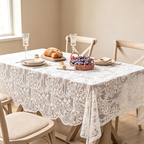 CouldNook Lace Tablecloth - Warm Dining Accent