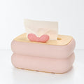 CouldNook Bowknot Plastic Desktop Tissue Box - Removable Base