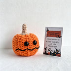 CouldNook Yarn Halloween Pumpkin Doll Ornament - Assorted Character Variations