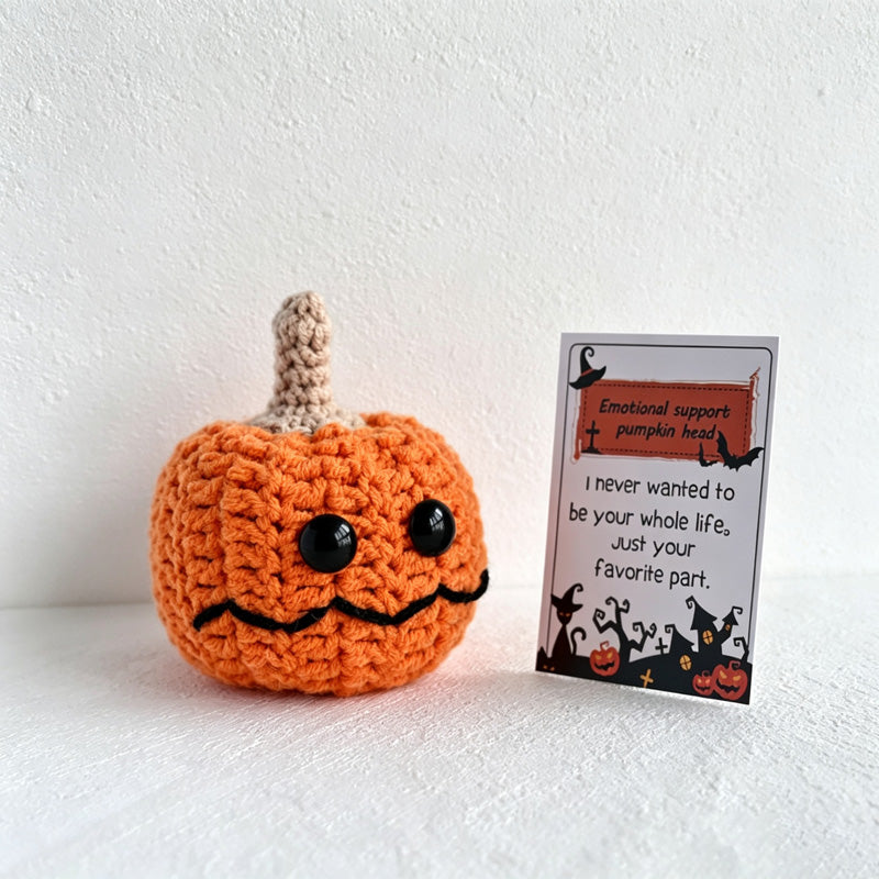 CouldNook Yarn Halloween Pumpkin Doll Ornament - Assorted Character Variations