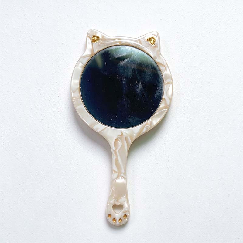 CouldNook Cat Ear Hand Mirror - Paw Detail Handle