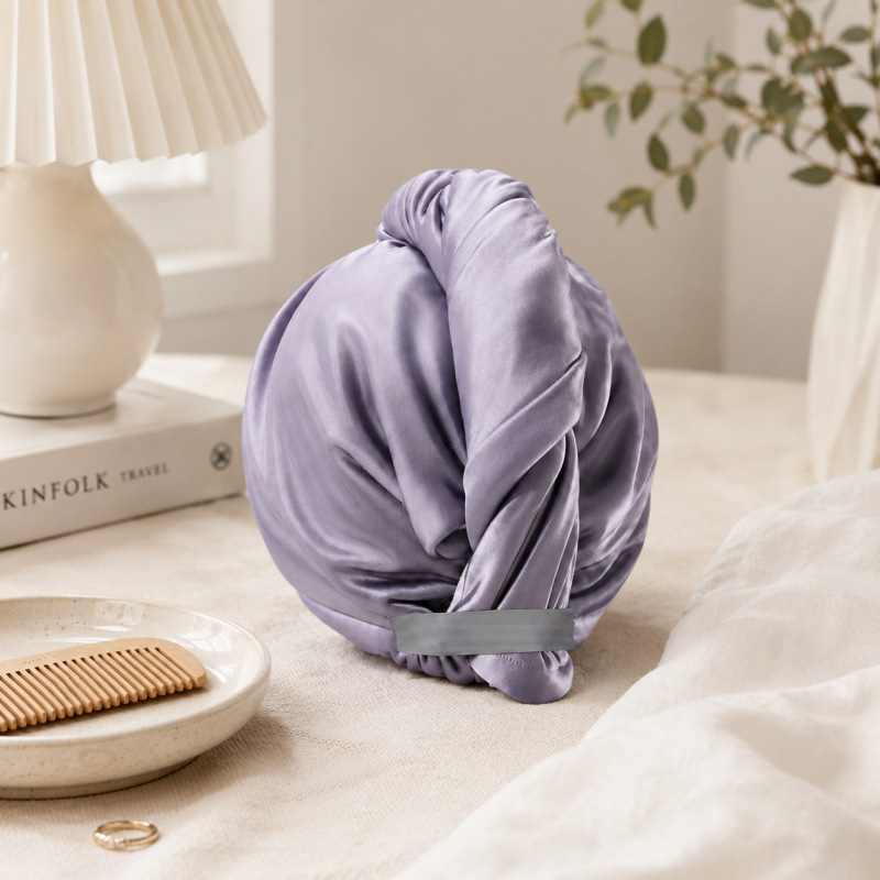 CouldNook Satin-Look Hair Wrap - Twisted Front and Elastic Back