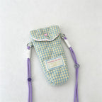 CouldNook Quilted Heart Crossbody Pouch - Gingham Phone Holder