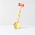 CouldNook Ceramic Long Handle Spoon - Sculpted Floral Accent