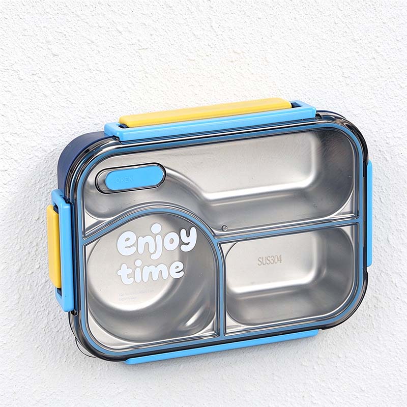 CouldNook Compartment Lunch Box - Clear Lid and Colorful Side Clips