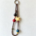 CloudNook Phone Wrist Strap-Retro Star Beaded Double-Strand Design