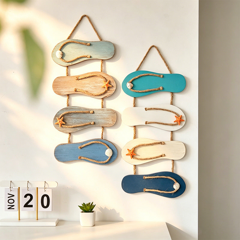 CouldNook Wall-Mounted Slipper Organizer - Space-Saving Bathroom Rack