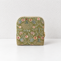 CouldNook Floral Jewelry Pouch - Zippered Border And Layered Interior Storage