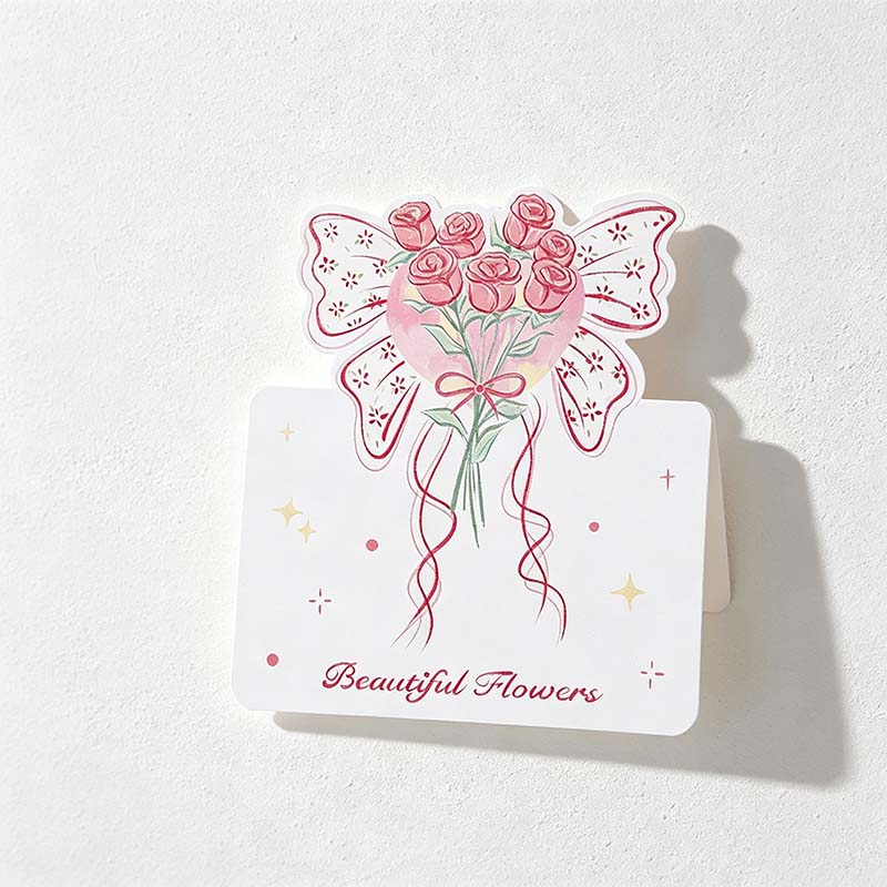 CouldNook Floral Greeting Card - Romantic Motifs In Soft Illustrated Colors