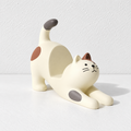 CouldNook Stretching Cat Phone Stand - Raised Tail and Outstretched Front Paws