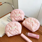 CouldNook Quilted Shell Shaped  Cosmetic Bag - Vanity Storage Accent