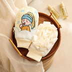 CloudNook Cartoon Bath Glove‑Dual‑Sided Exfoliating Mitt