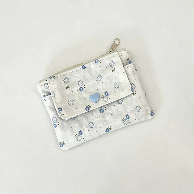 CouldNook Floral Mini Zip Organizer Bag - Practical Room Accent