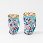 CouldNook Neoprene Cup Carrier - Patterned Body and Side Strap
