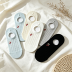 CouldNook Button Detail Mesh Socks - Light Footwear Accent