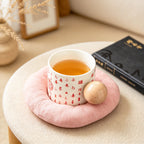 CouldNook Padded Coaster - Raised Fabric Ring and Recessed Round Center