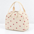 CouldNook Strawberry Lunch Bag - Curved Top and Front Pocket