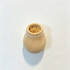 CouldNook Wooden Mushroom Toothpick Holder - Two-Tone Cap Design