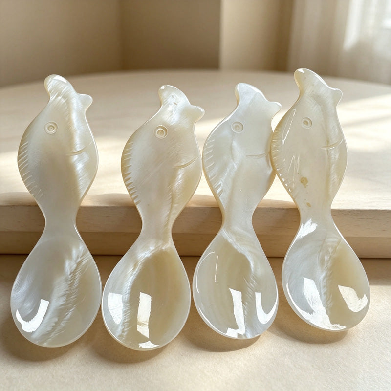 CouldNook Shell Seasoning Spoon - Fish Shaped Bowl Table Setting