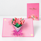 CouldNook Botanical Pop-Up Card - Layered Flowers and Decorative Nature Scenes