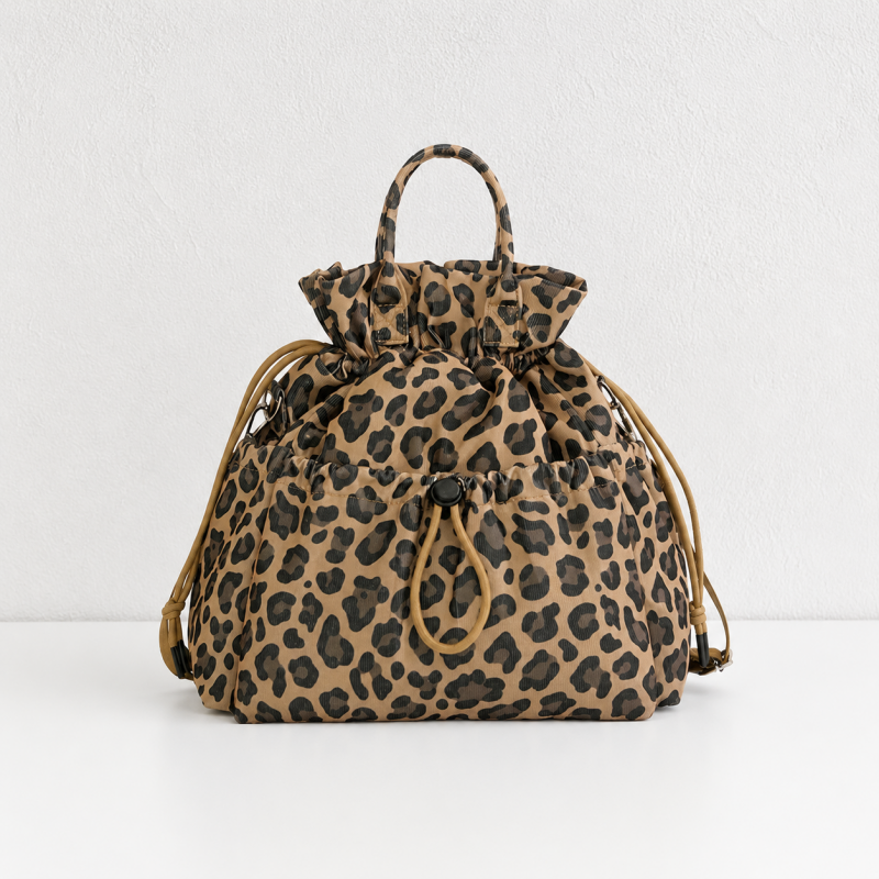 CouldNook Drawstring Lunch Bag - Ruffled Opening and Front Pocket