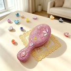 CloudNook Rhinestone Paddle Hair Brush‑Glitter Air Cushion Comb