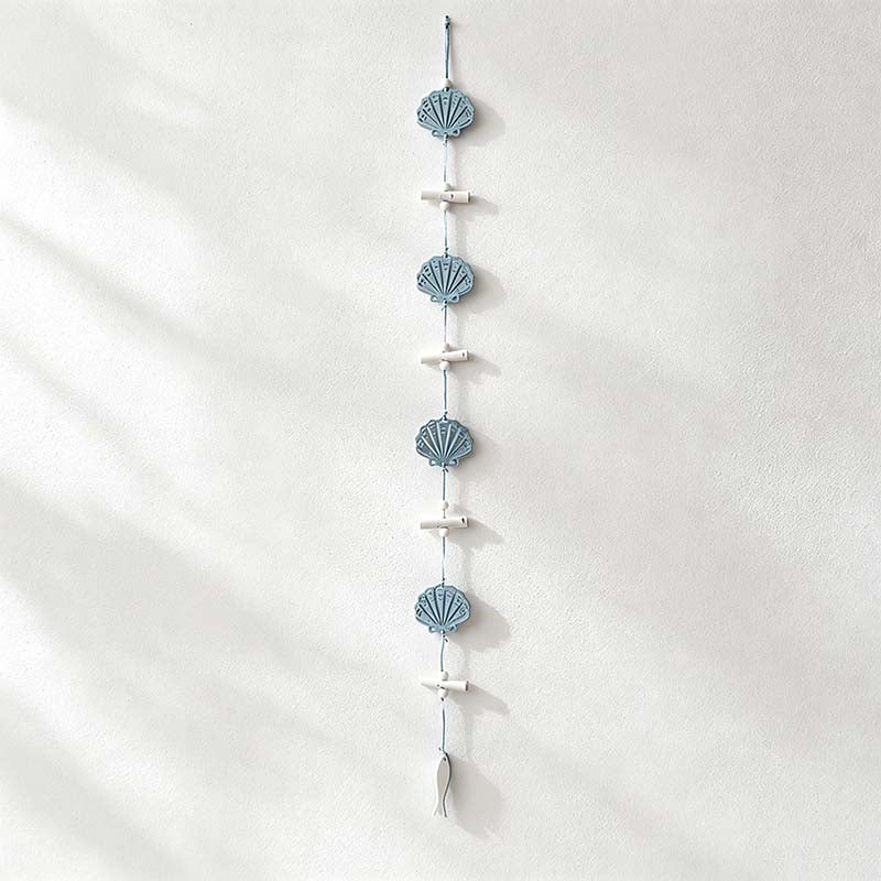 CouldNook Nautical Wood Wall Hanging - Fish Shell Sailboat Designs