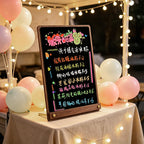 CouldNook Freestanding Wooden Frame Mini Chalkboard - Rewritable Tabletop