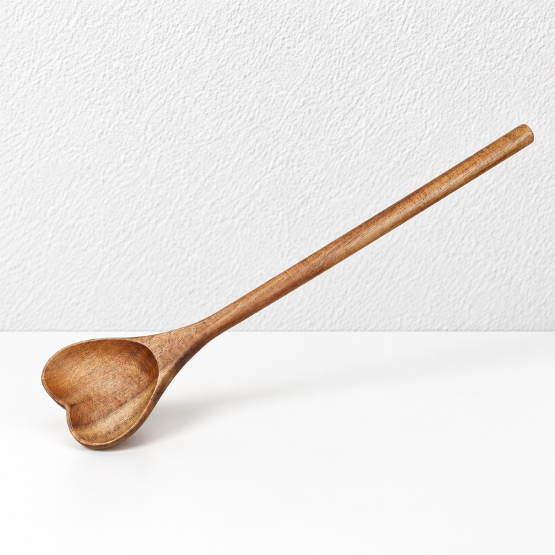 CouldNook Acacia Wood Heart Spoon - Multiple Serving Sizes
