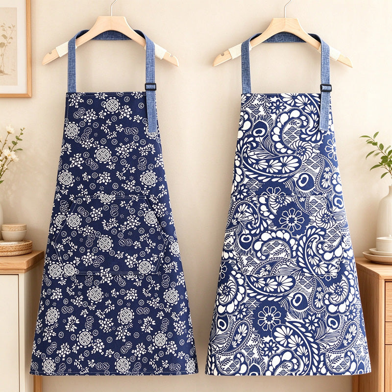 CouldNook Patterned Neck Strap Apron - Adjustable Kitchen Coverage