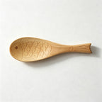 CouldNook Fish‑Shaped Wooden Rice Spoon‑Non‑Stick Kitchen Utensil