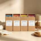 CouldNook Kraft Paper Matchbox with Wooden Matches Home Accent