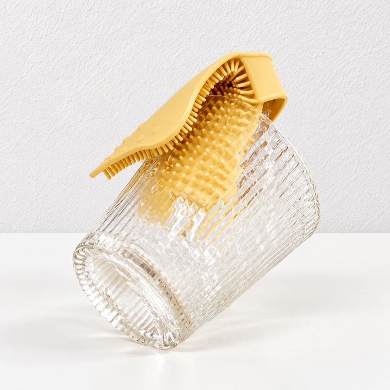 CouldNook Flexible Vegetable Brush - Dense Cleaning Nubs And Finger Strap