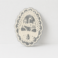 CouldNook White Lace Applique Patch - Bow Heart and Floral Shapes