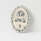 CouldNook White Lace Applique Patch - Bow Heart and Floral Shapes