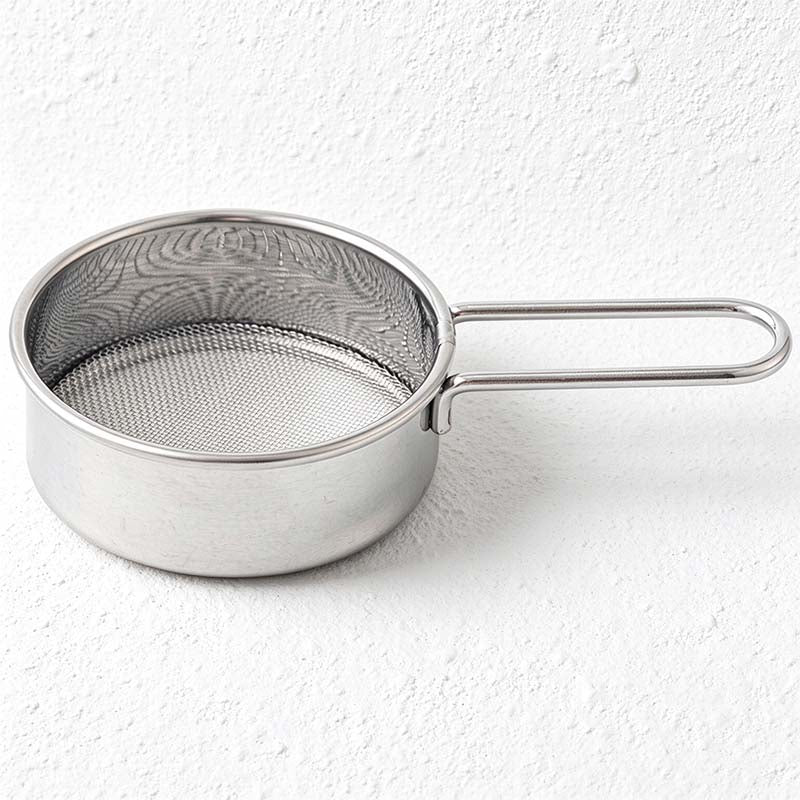 CouldNook Stainless Steel Flour Sifter - Fine Mesh and Loop Handle
