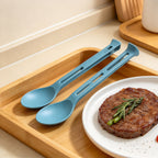 CouldNook Stackable Cutlery Set - Slotted Colorful Handles
