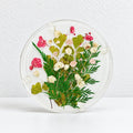 CouldNook Botanical Acrylic Coaster - Round Form and Floral Details
