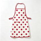 CouldNook Apple Bib Apron - Bright Red Pocket Detail