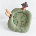 CouldNook Landscape Fabric Coaster - Winding Path and Woodland Details